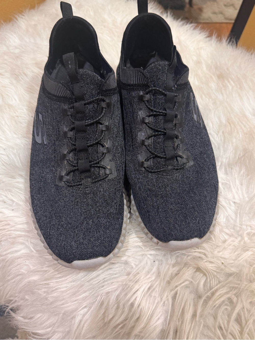 Skechers Men's Charcoal Slip-On Athletic Sneakers